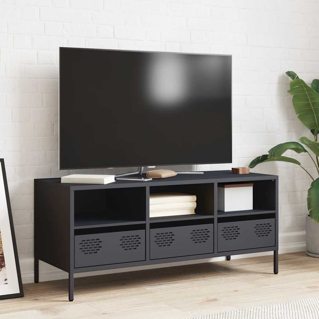 TV skapītis, antracīta, 101,5x39x43,5 cm, tērauds