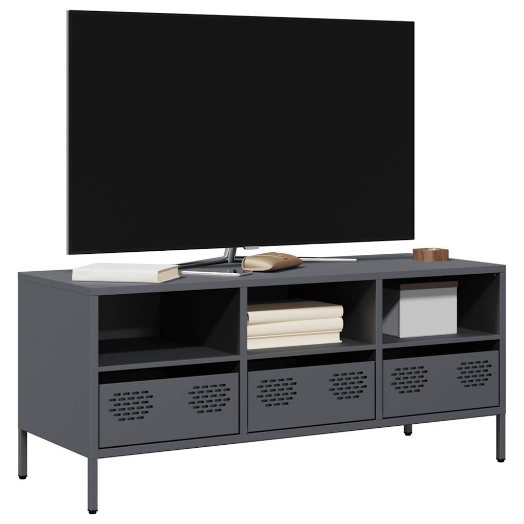 TV skapītis, antracīta, 101,5x39x43,5 cm, tērauds