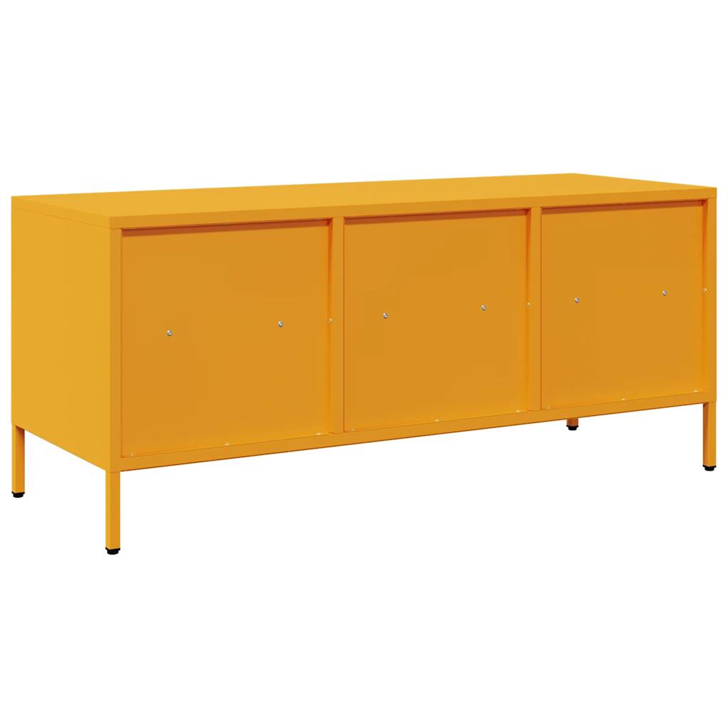 TV cabinet, mustard, 101.5x39x43.5cm, steel