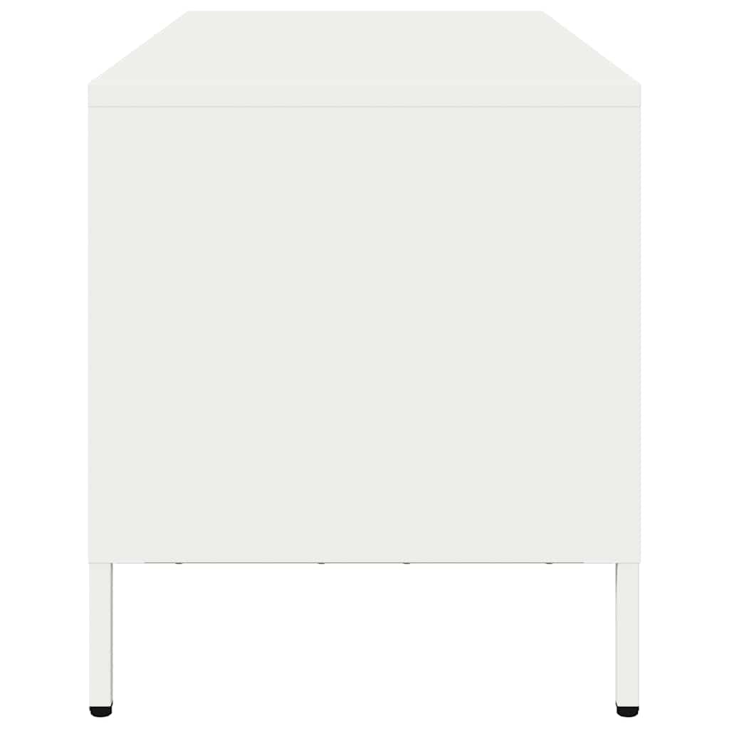 TV cabinet, white, 101.5x39x43.5cm, steel