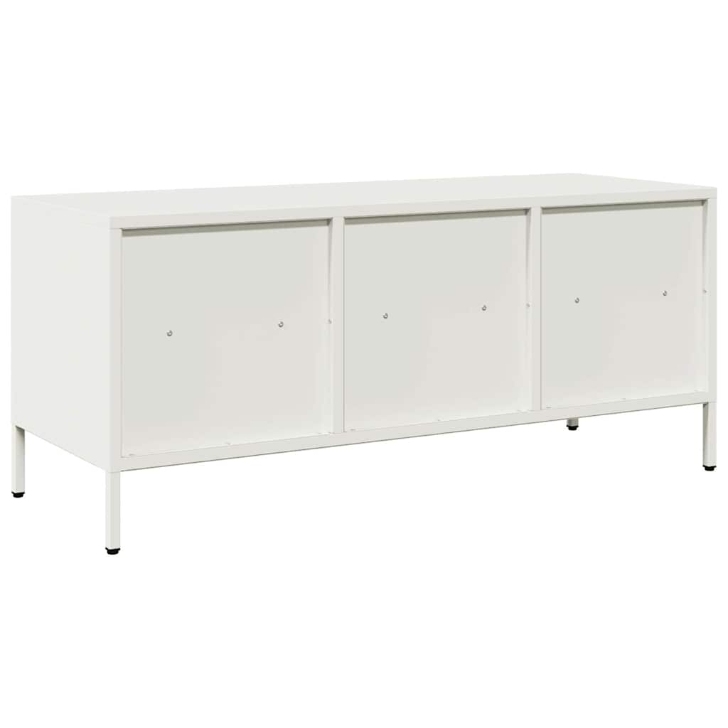 TV cabinet, white, 101.5x39x43.5cm, steel