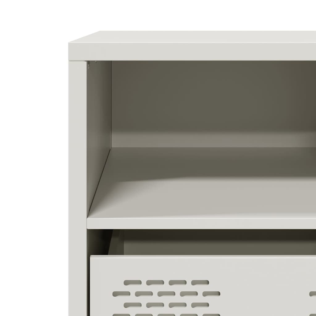 TV cabinet, white, 101.5x39x43.5cm, steel