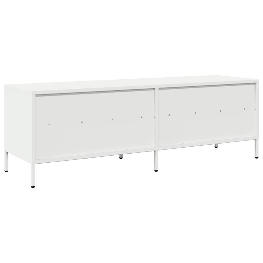 TV skapītis, balts, 135x39x43,5 cm, tērauds