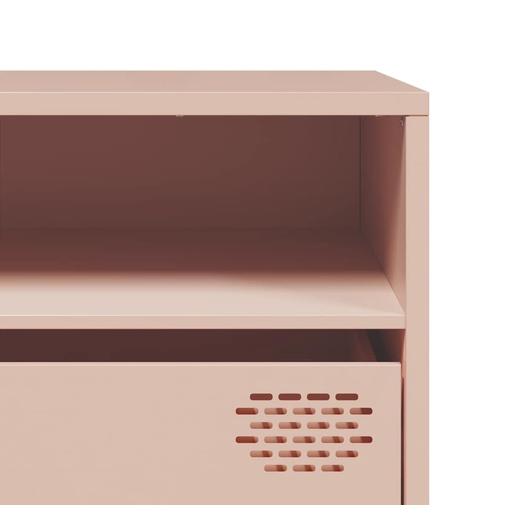 TV bench, pink, 202x39x43.5 cm, steel
