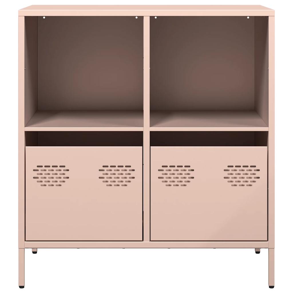 Šoninė spintelė, rožinė, 68x39x73,5cm, šaltai valcuotas plienas
