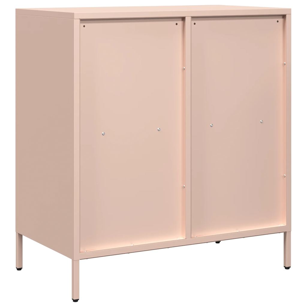Šoninė spintelė, rožinė, 68x39x73,5cm, šaltai valcuotas plienas