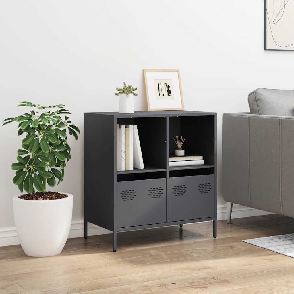 Sideboard, anthracite, 68x39x73.5cm, steel