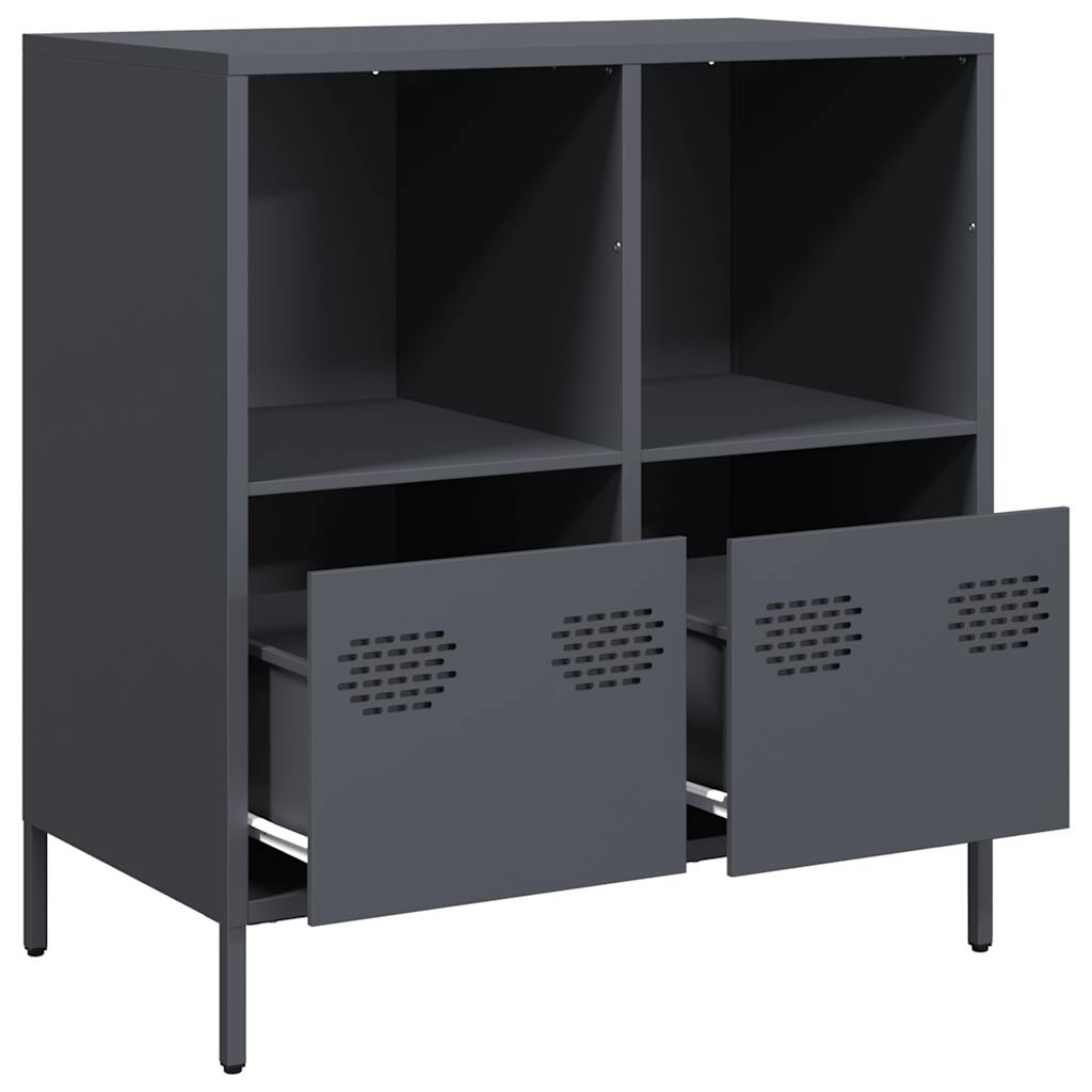 Sideboard, anthracite, 68x39x73.5cm, steel