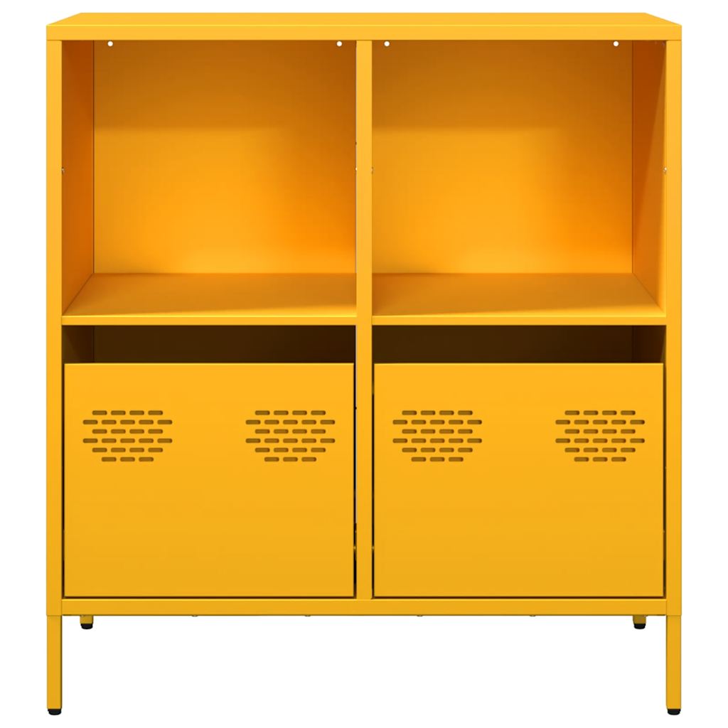 Sideboard, mustard, 68x39x73.5cm, steel