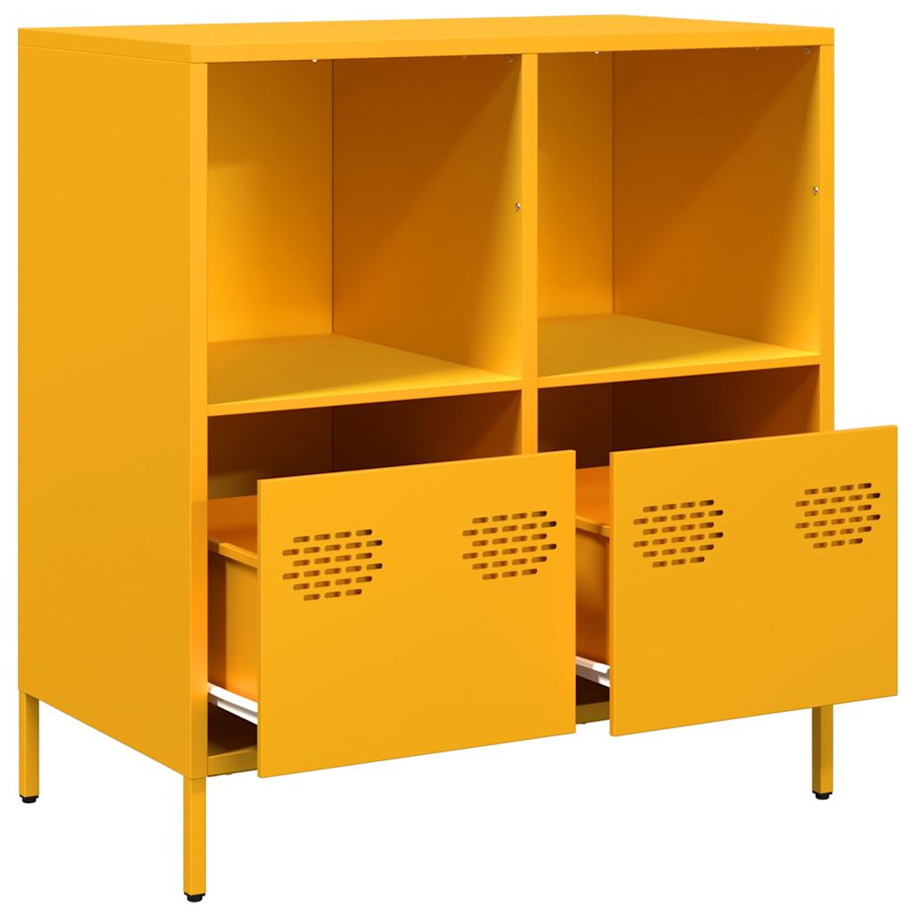 Sideboard, mustard, 68x39x73.5cm, steel