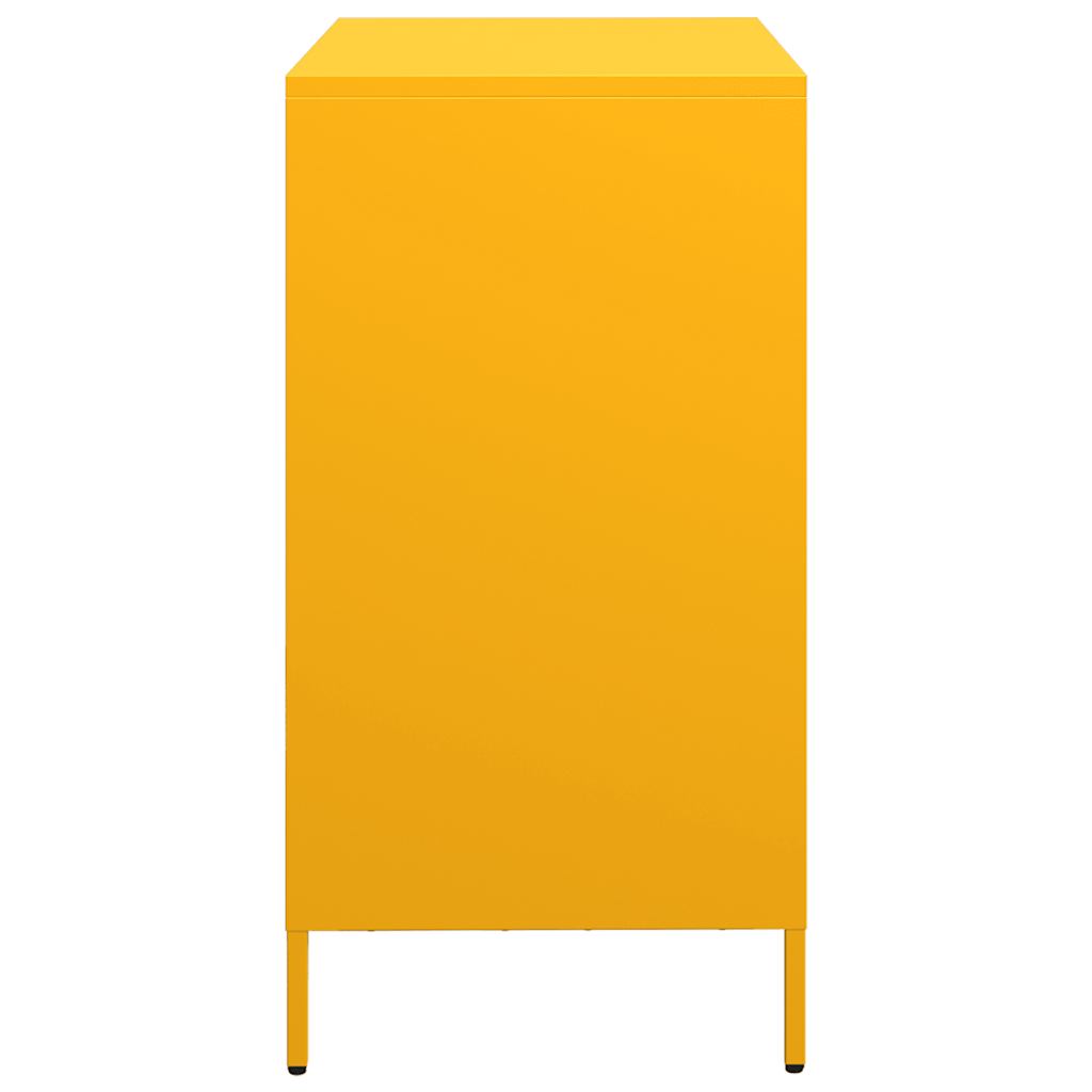 Sideboard, mustard, 68x39x73.5cm, steel