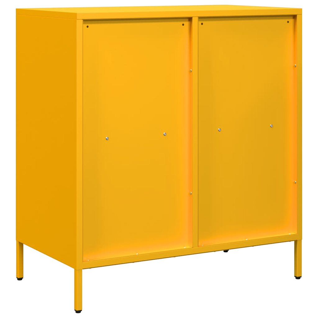 Sideboard, mustard, 68x39x73.5cm, steel