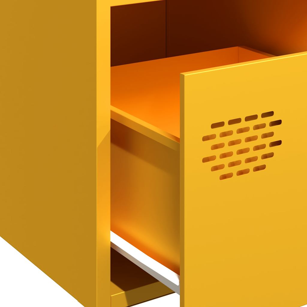 Sideboard, mustard, 68x39x73.5cm, steel