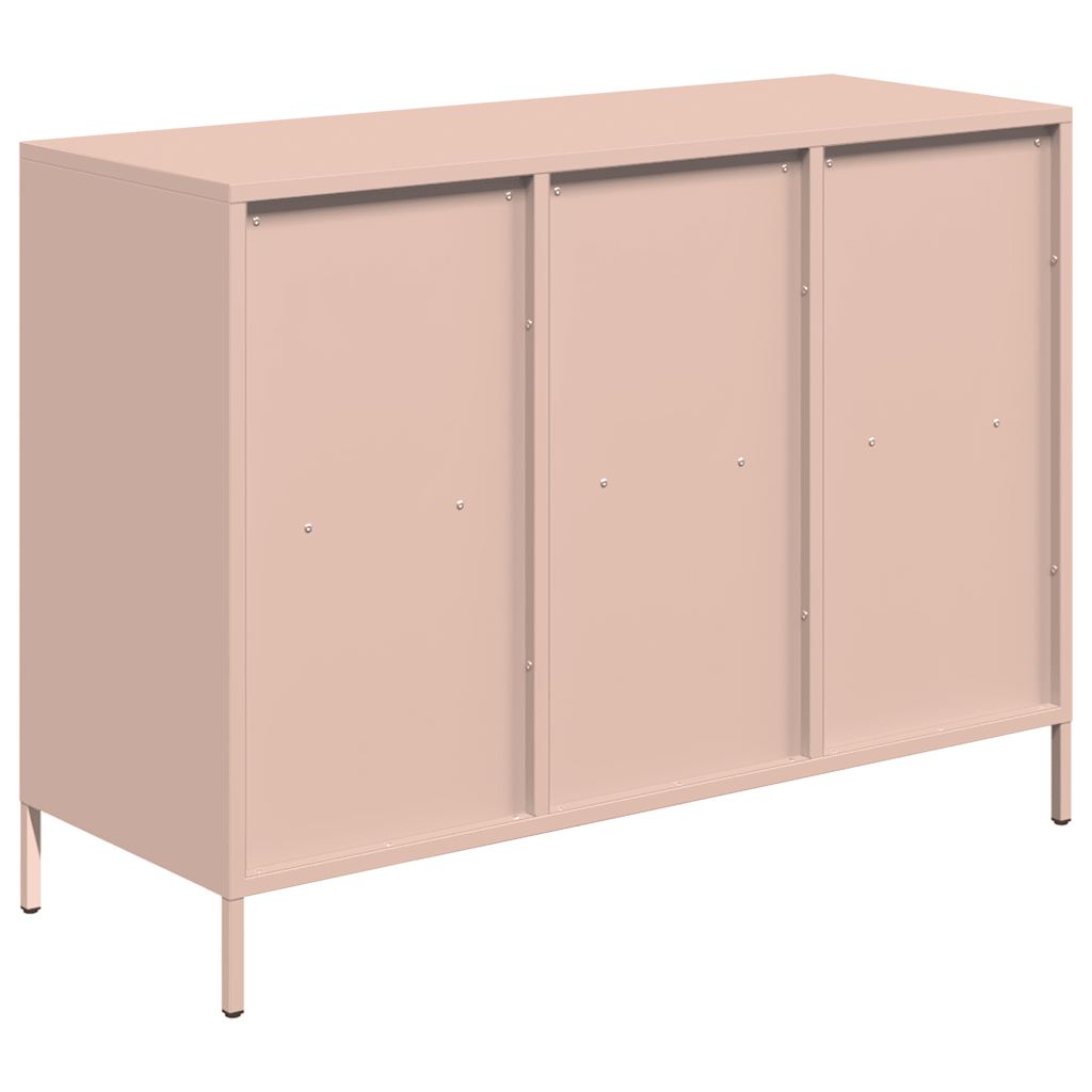 Šoninė spintelė, rožinė, 101,5x39x73,5cm, plienas