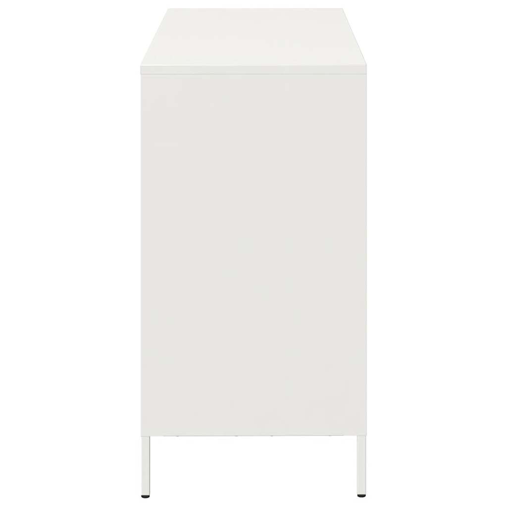 Side cabinet, white, 101.5x39x73.5cm, steel