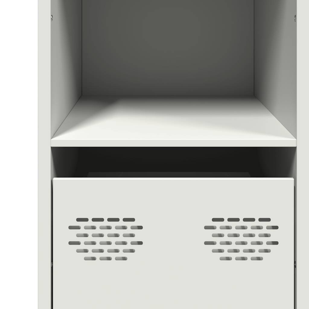 Side cabinet, white, 101.5x39x73.5cm, steel