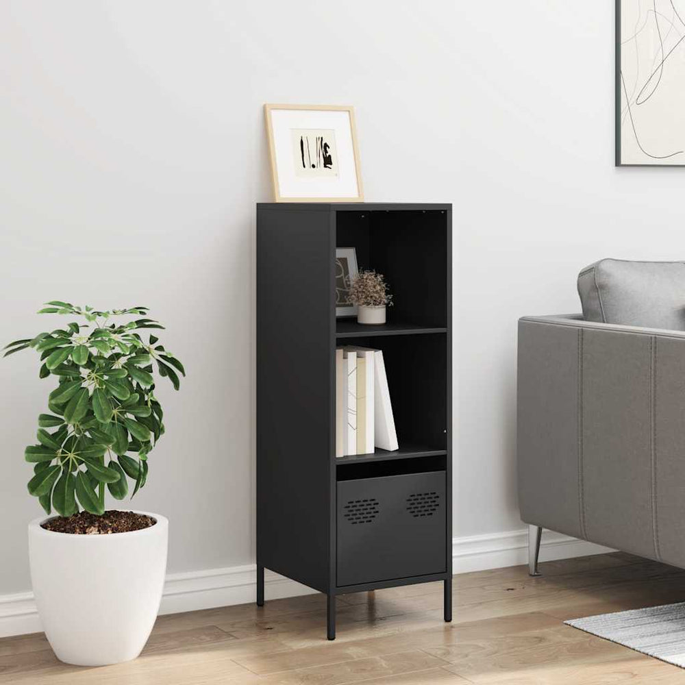 Highboard Black 35x39x103,5 cm Plienas