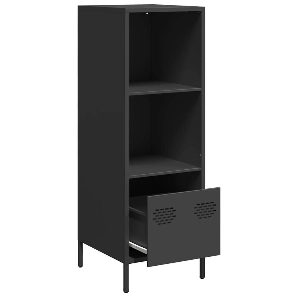Highboard Black 35x39x103,5 cm Plienas