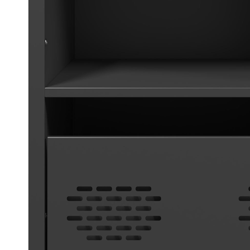 Highboard Black 35x39x103,5 cm Plienas