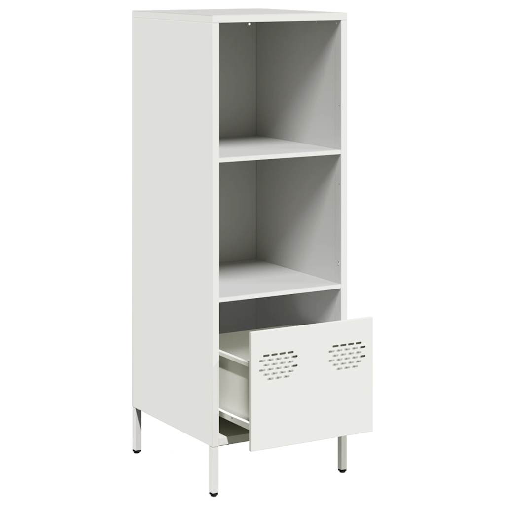 Chest of drawers, white, 35x39x103.5cm, steel