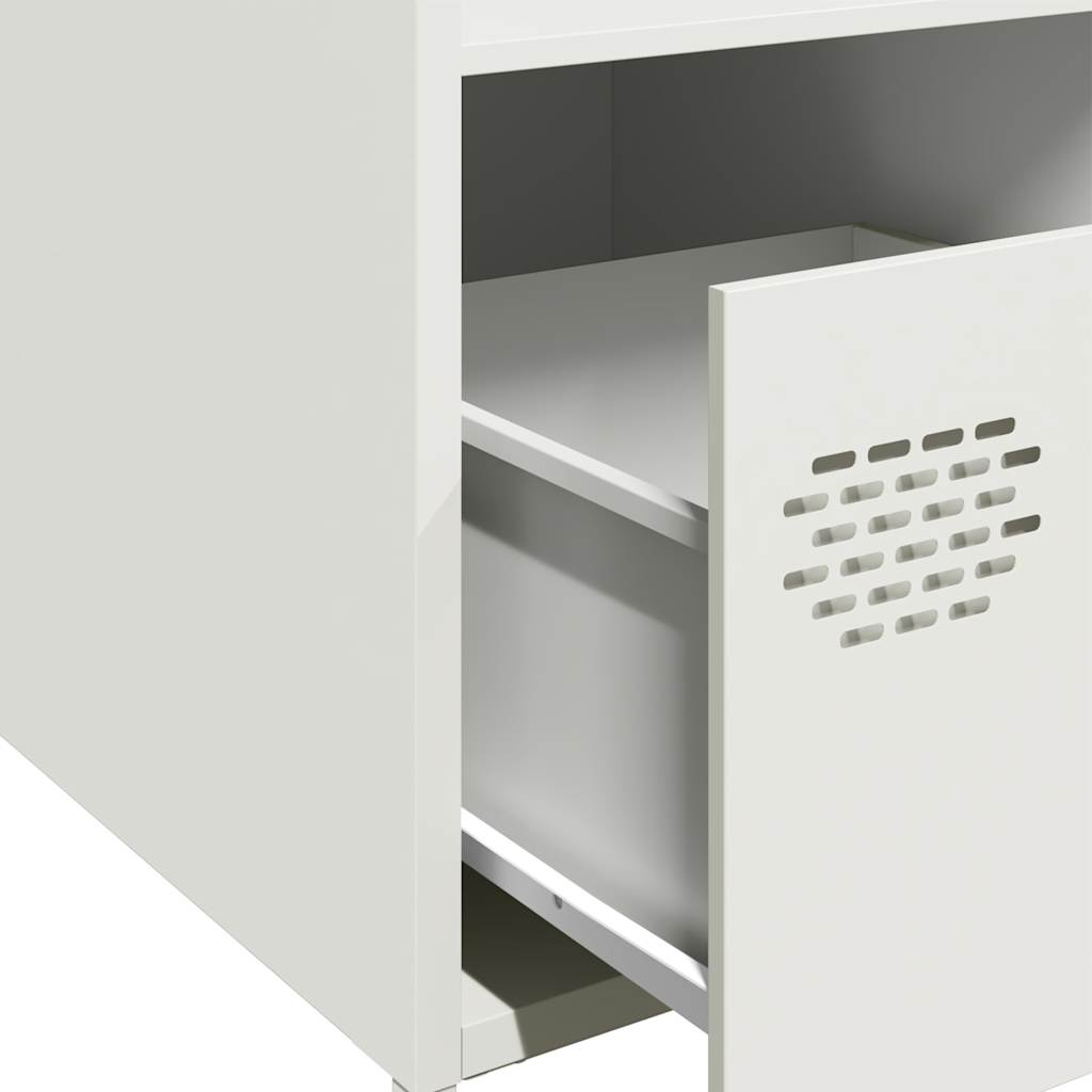 Chest of drawers, white, 35x39x103.5cm, steel