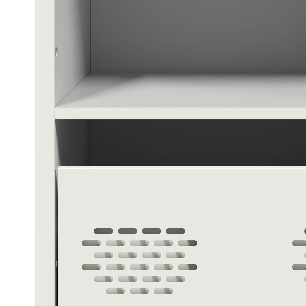 Chest of drawers, white, 35x39x103.5cm, steel