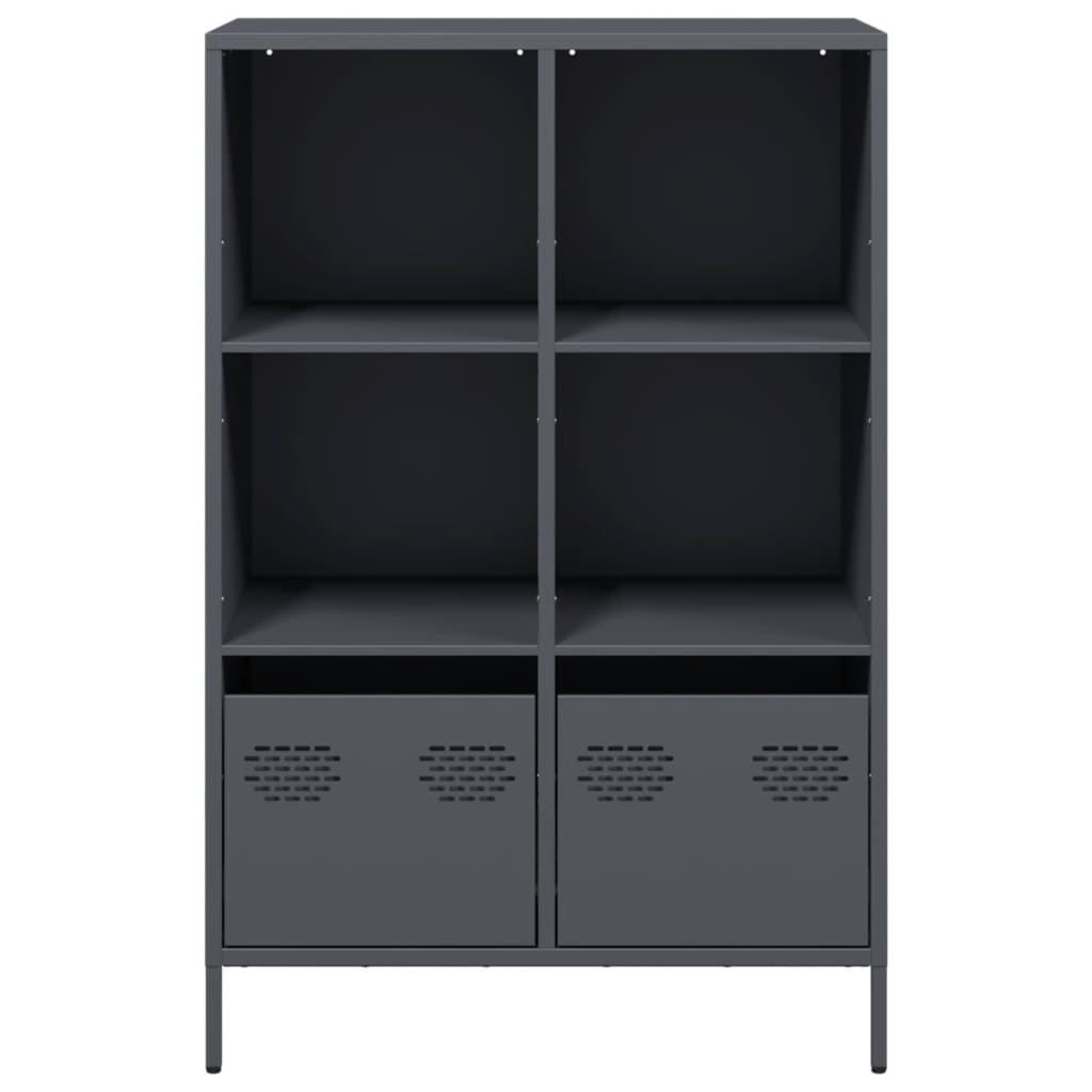 Chest of drawers, anthracite, 68x39x103.5cm, steel