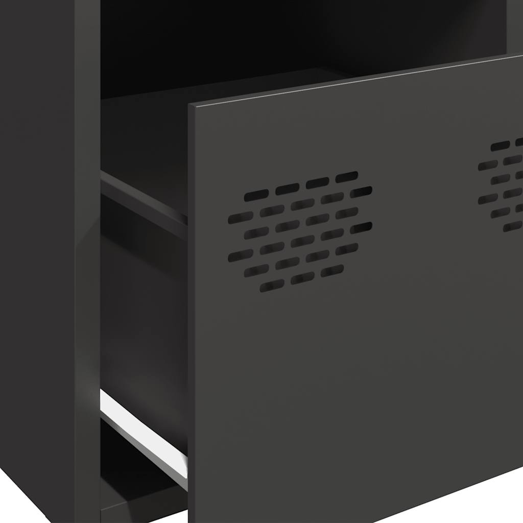 Highboard Black 39x35x103,5 cm Plienas