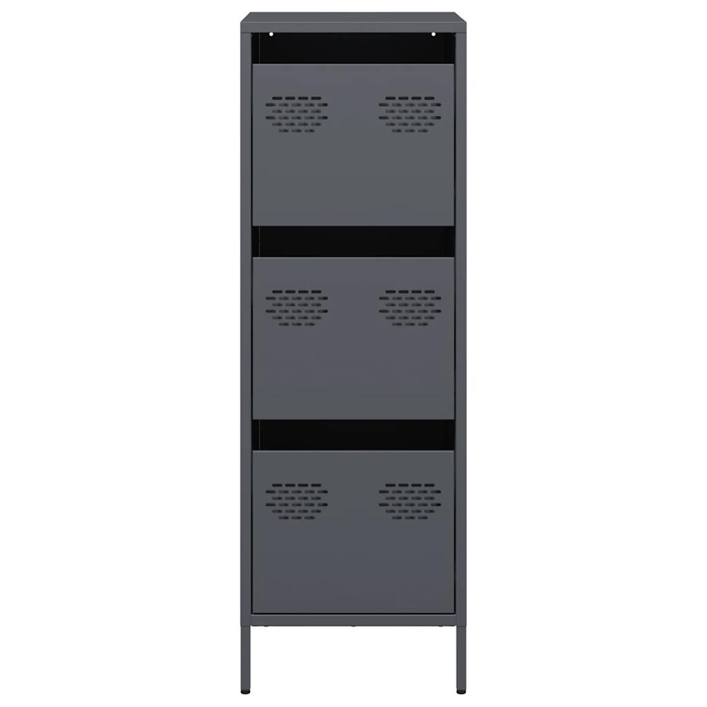 Highboard Antracitas 39x35x103,5 cm Plienas