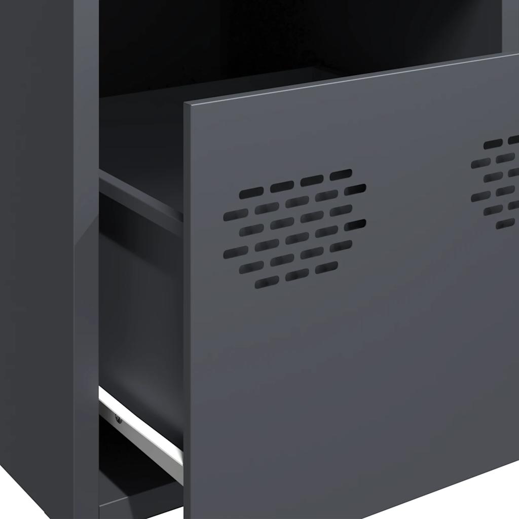 Highboard Antracitas 39x35x103,5 cm Plienas