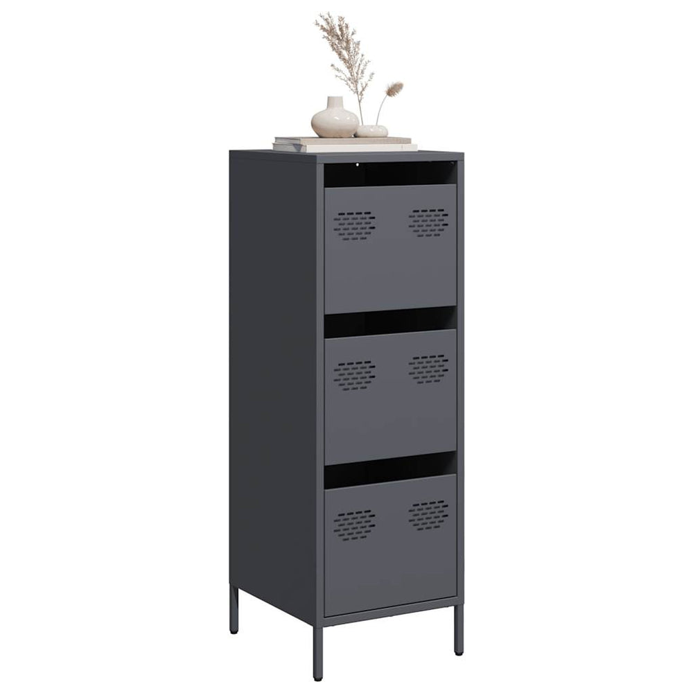 Highboard Antracitas 39x35x103,5 cm Plienas