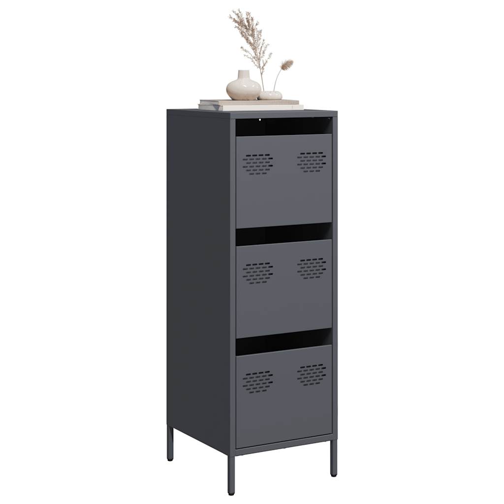 Highboard Antracitas 39x35x103,5 cm Plienas