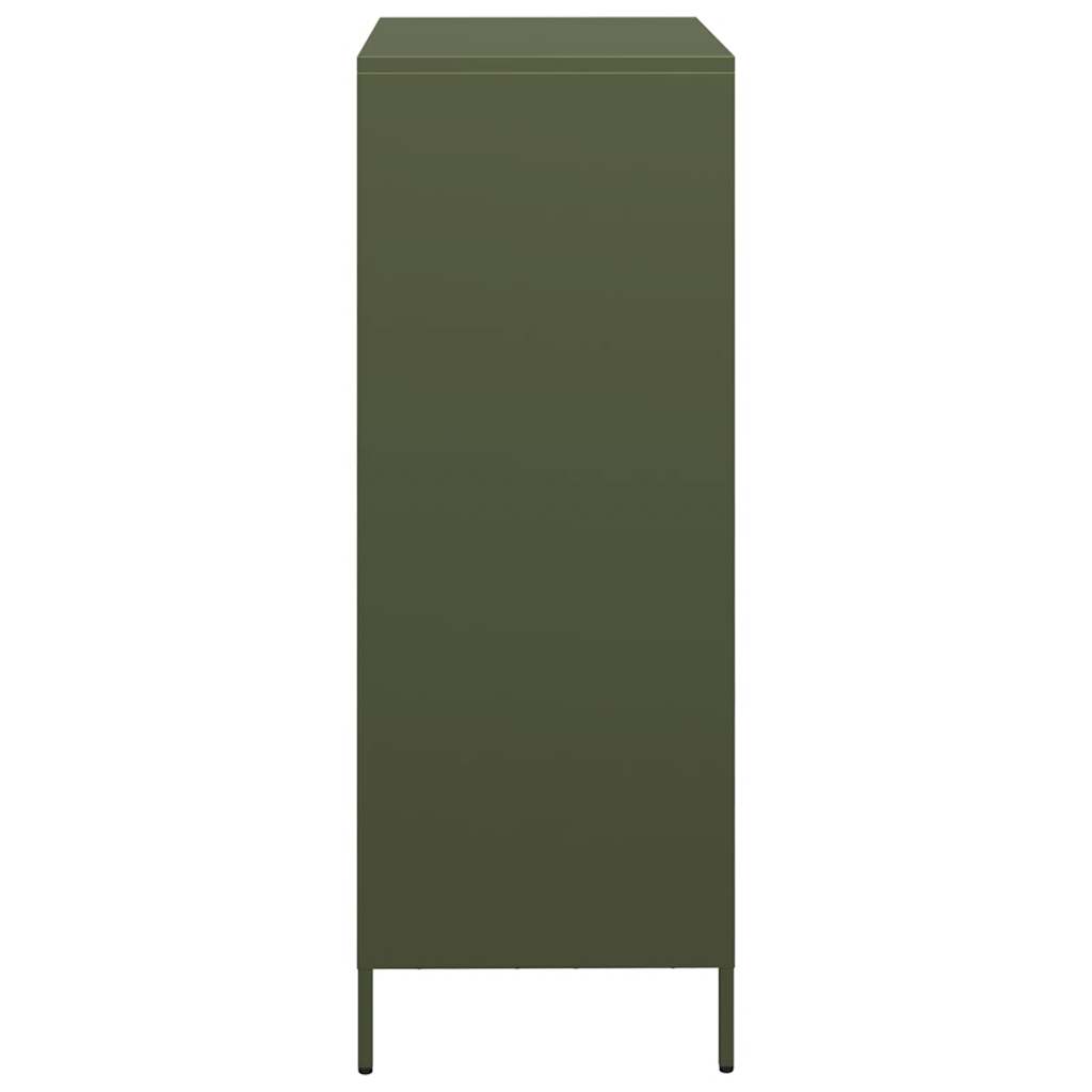 Highboard Olive Green 39x35x103,5 cm Plienas