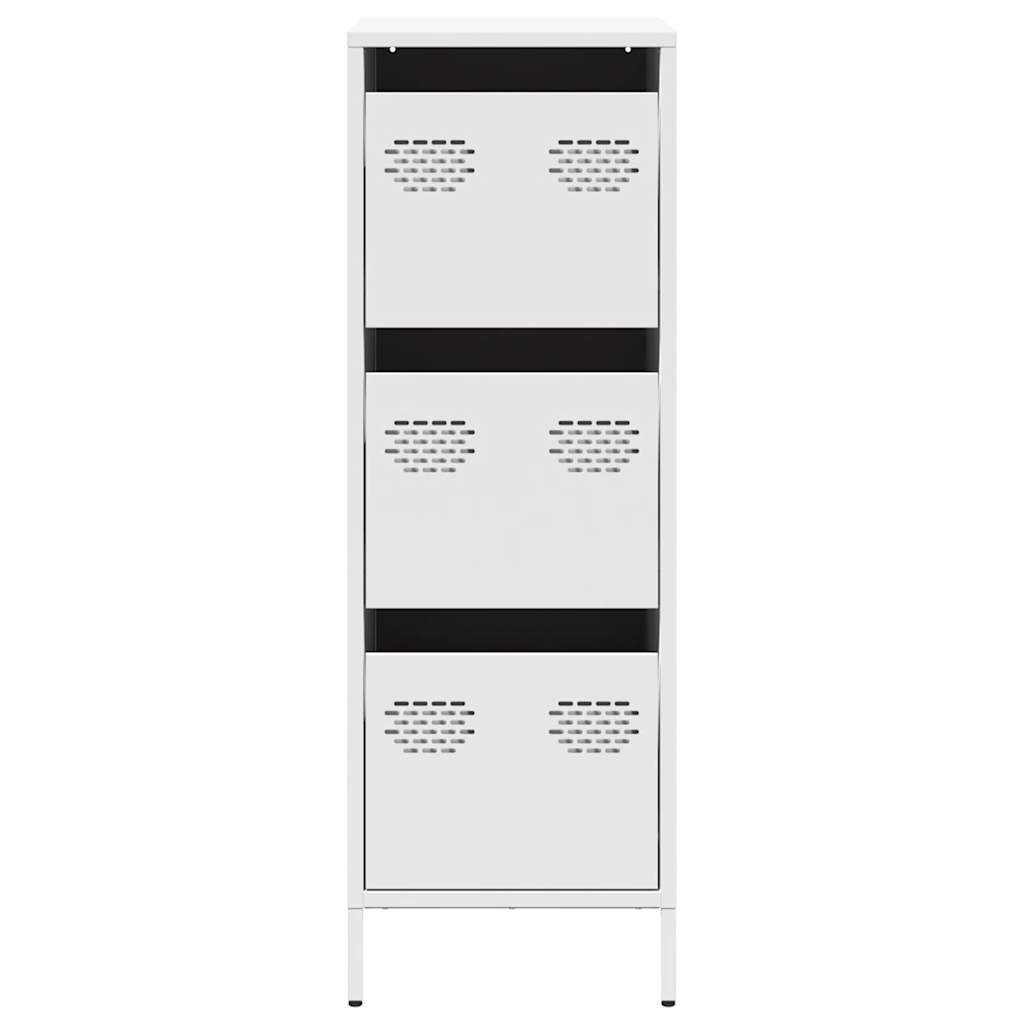 Highboard White 39x35x103,5 cm Plienas