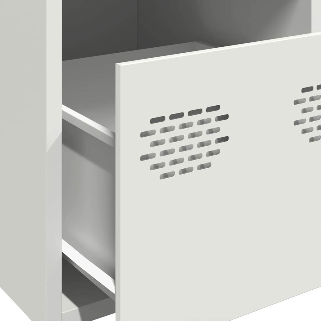 Highboard White 39x35x103,5 cm Plienas