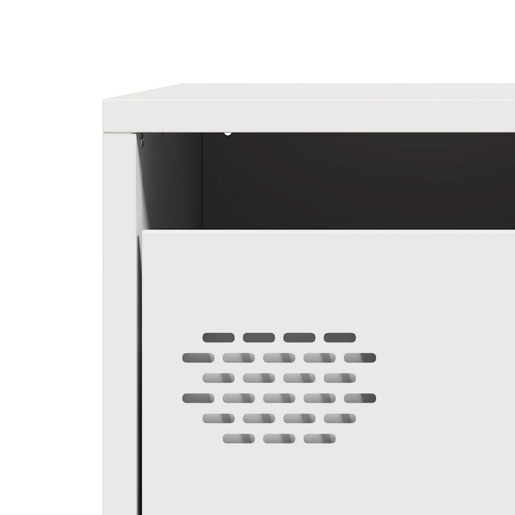 Highboard White 39x35x103,5 cm Plienas