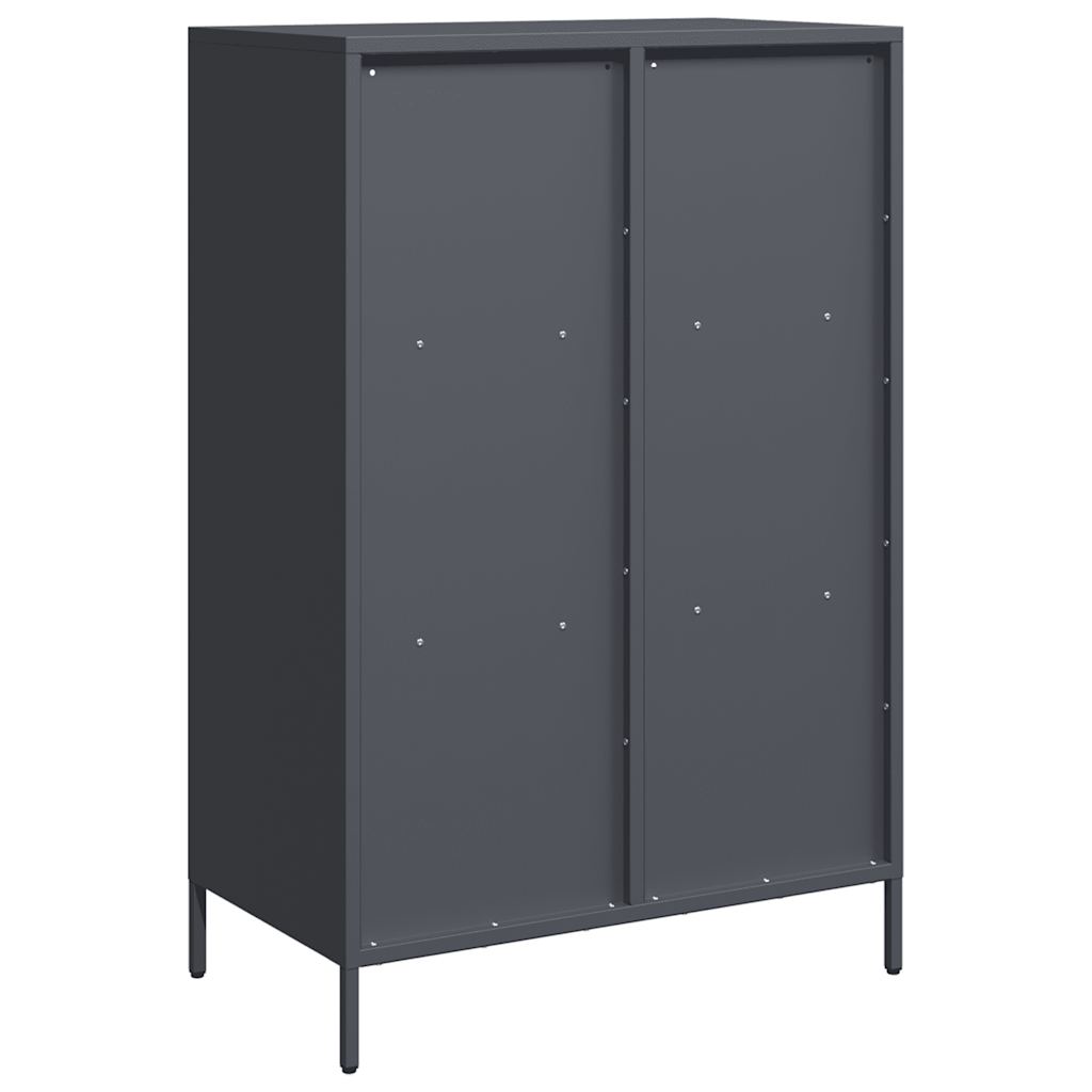 Kumode, antracīta krāsa, 68x39x103,5cm, tērauds