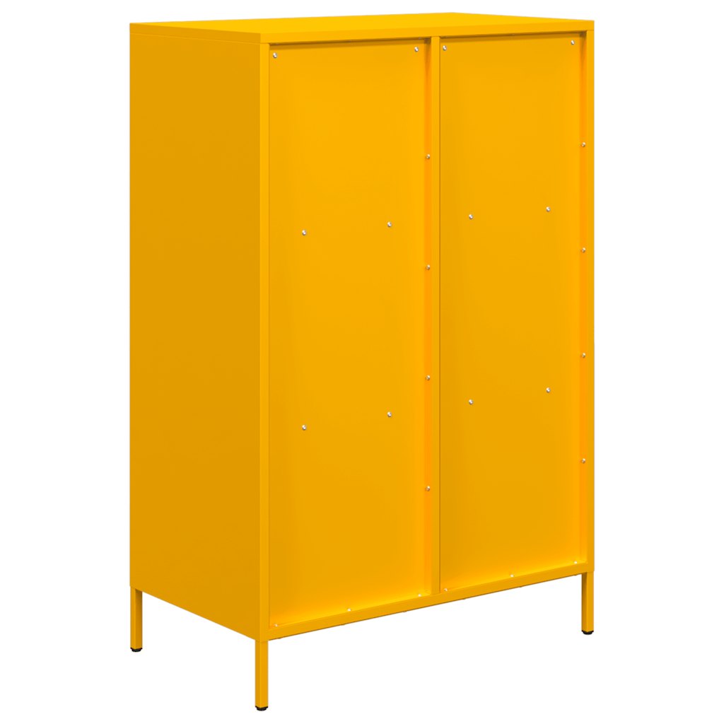 Kumode, sinepju dzeltena, 68x39x103,5cm, tērauds