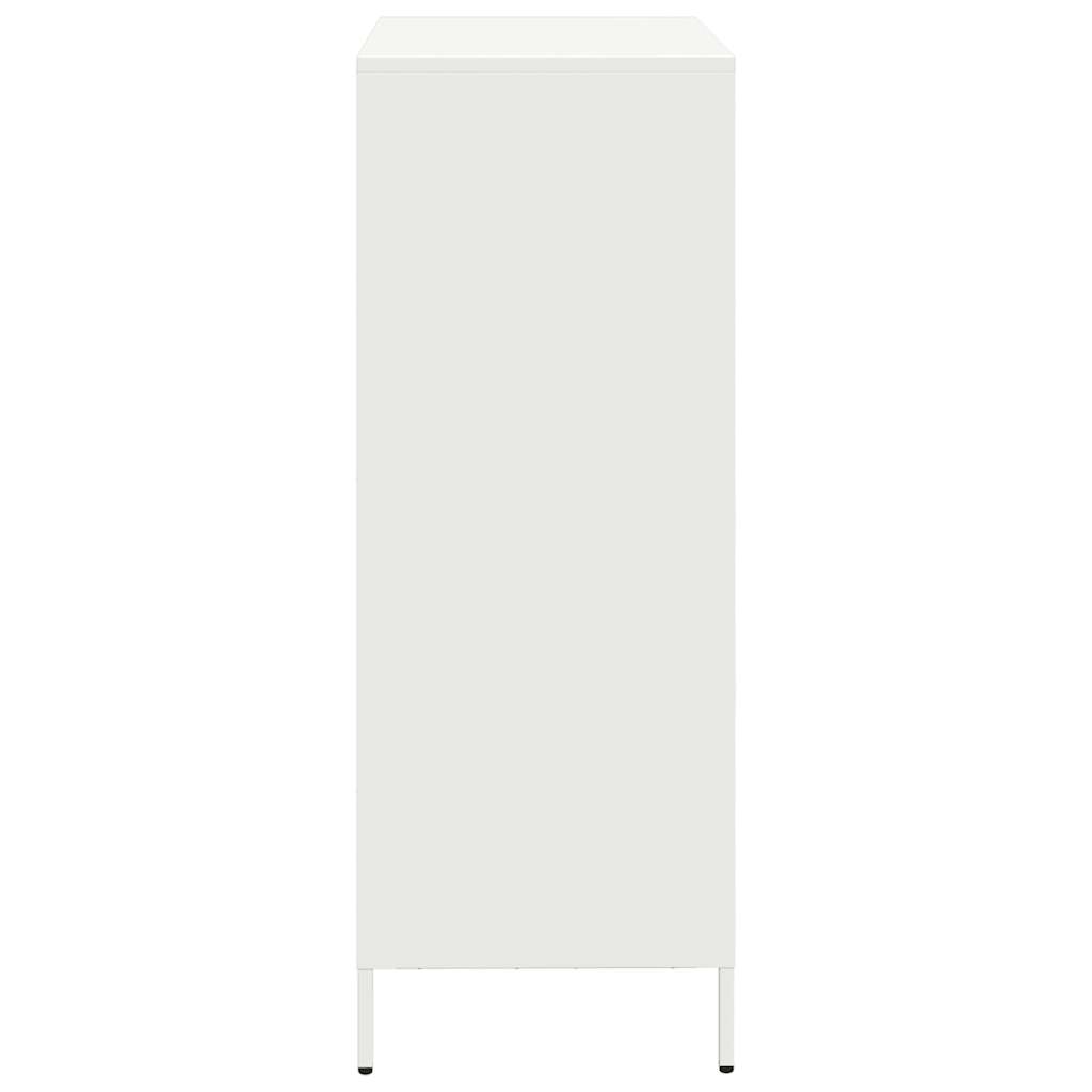Komoda, baltos spalvos, 68x39x103,5cm, plienas