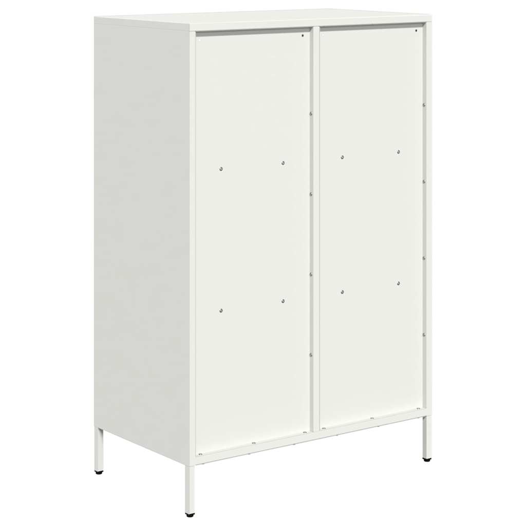 Chest of drawers, white, 68x39x103.5cm, steel