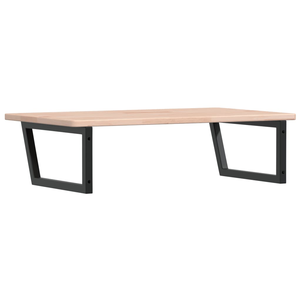 Shelf for washbasin, steel and solid oak wood