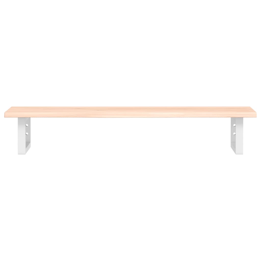 Shelf for washbasin, steel and solid oak wood