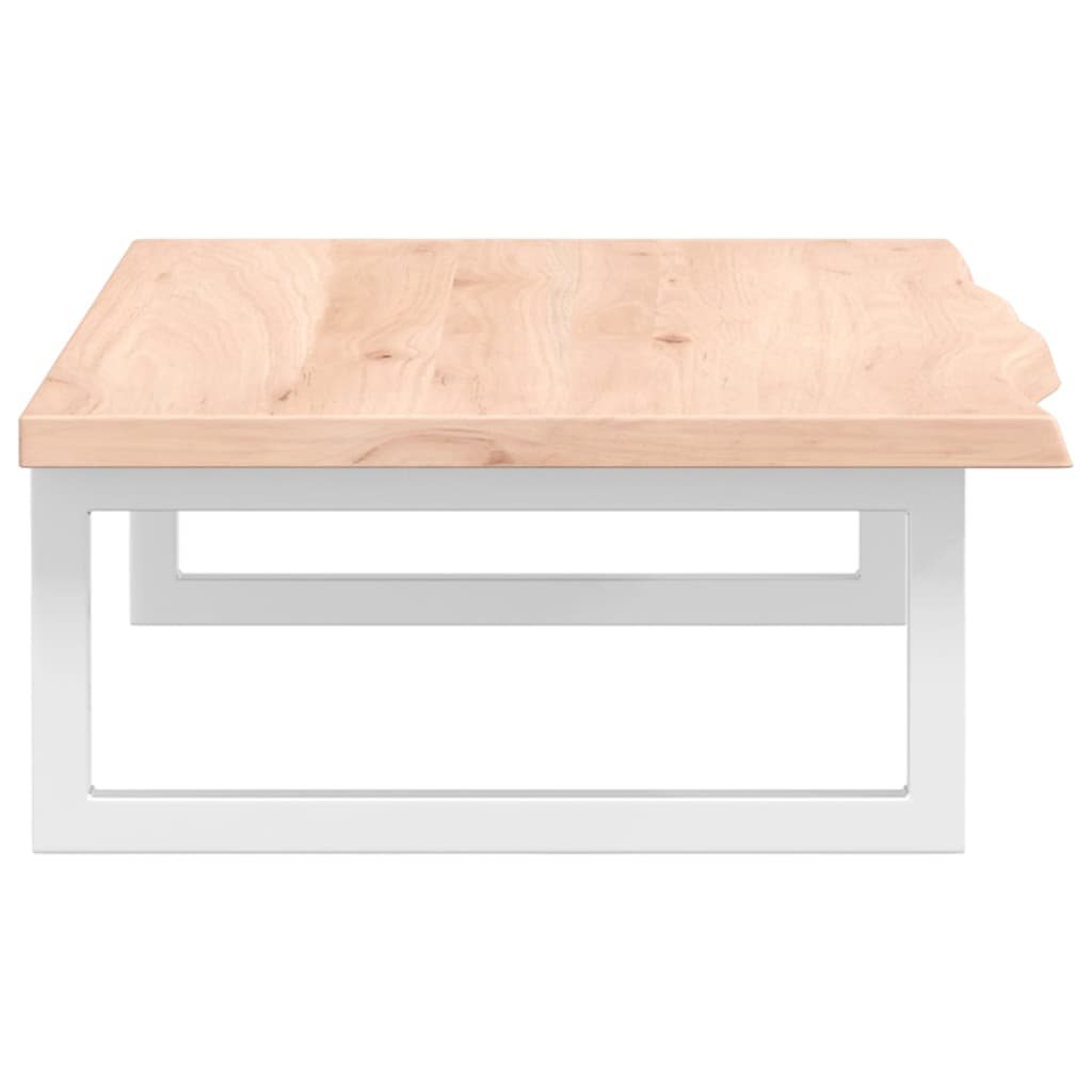 Shelf for washbasin, steel and solid oak wood