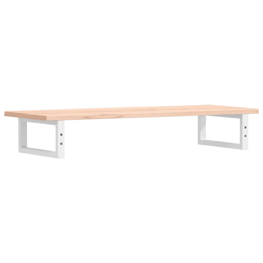 Shelf for washbasin, steel and solid oak wood