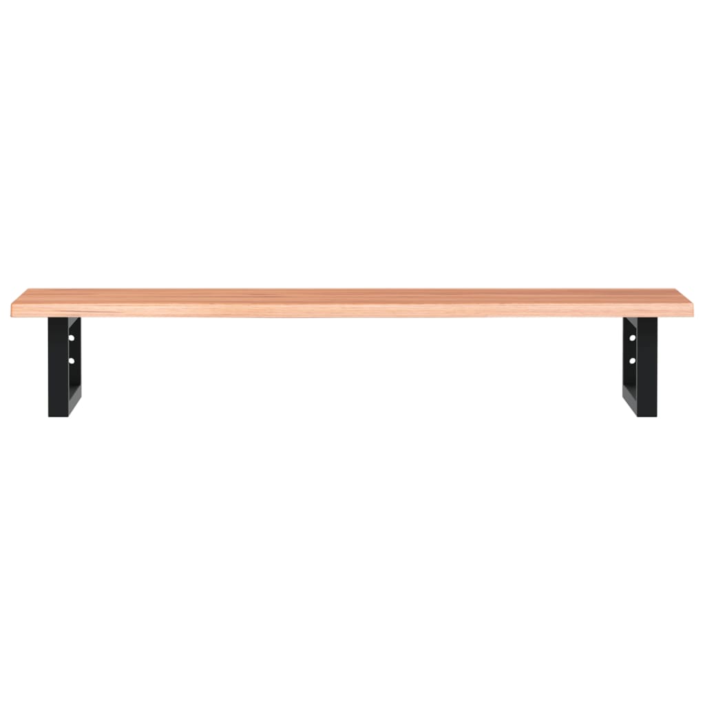 Shelf for washbasin, steel and solid oak wood