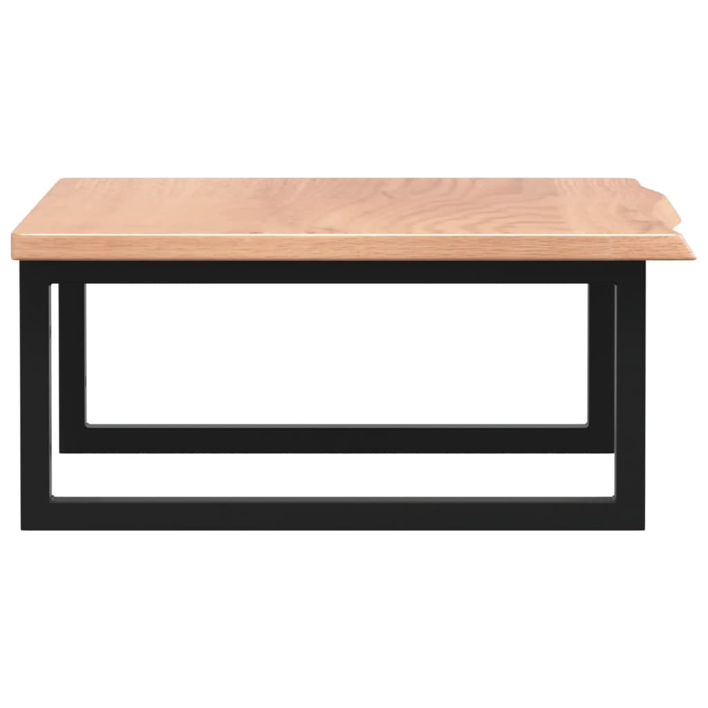 Shelf for washbasin, steel and solid oak wood