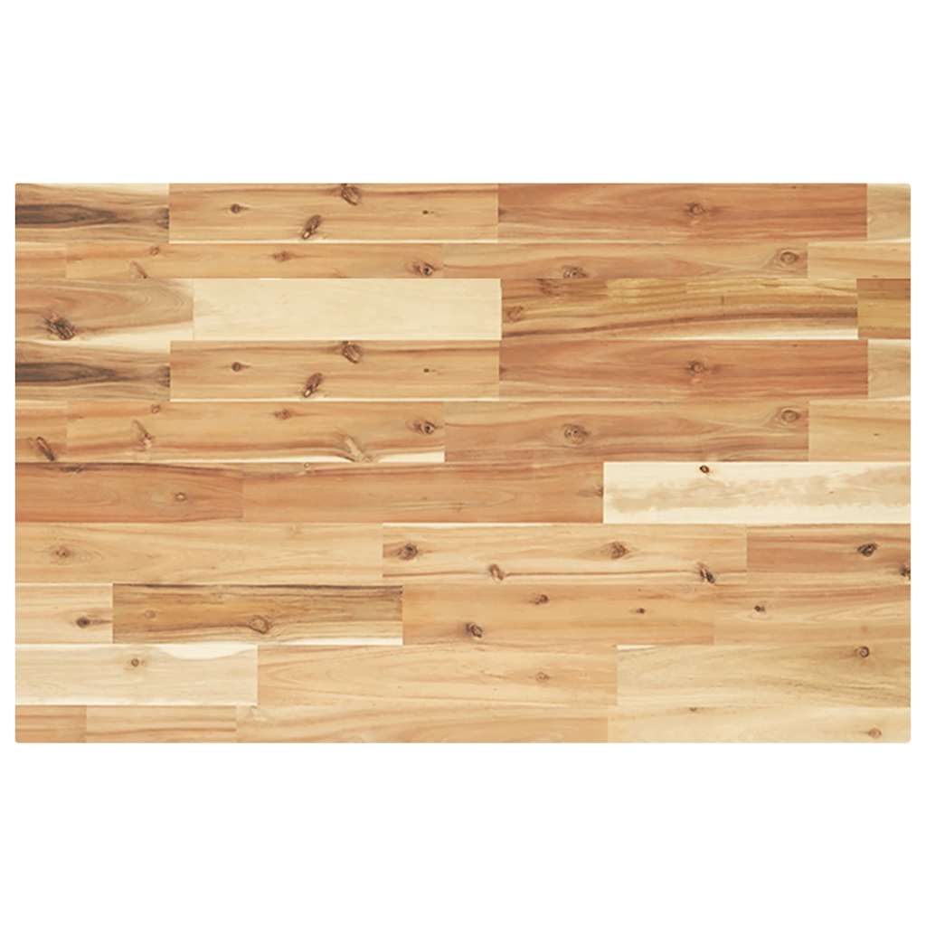 Shelf for washbasin, steel and solid acacia wood
