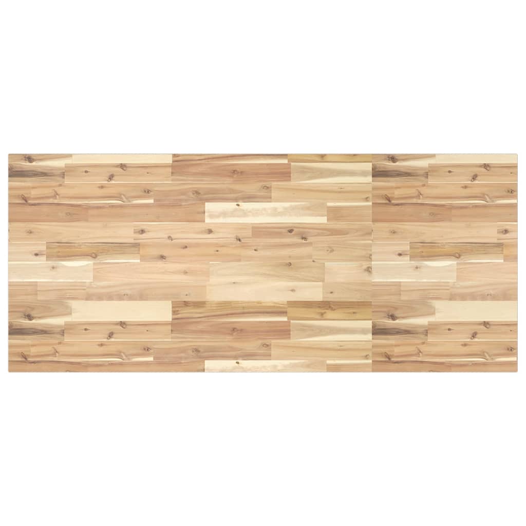 Shelf for washbasin, steel and solid acacia wood