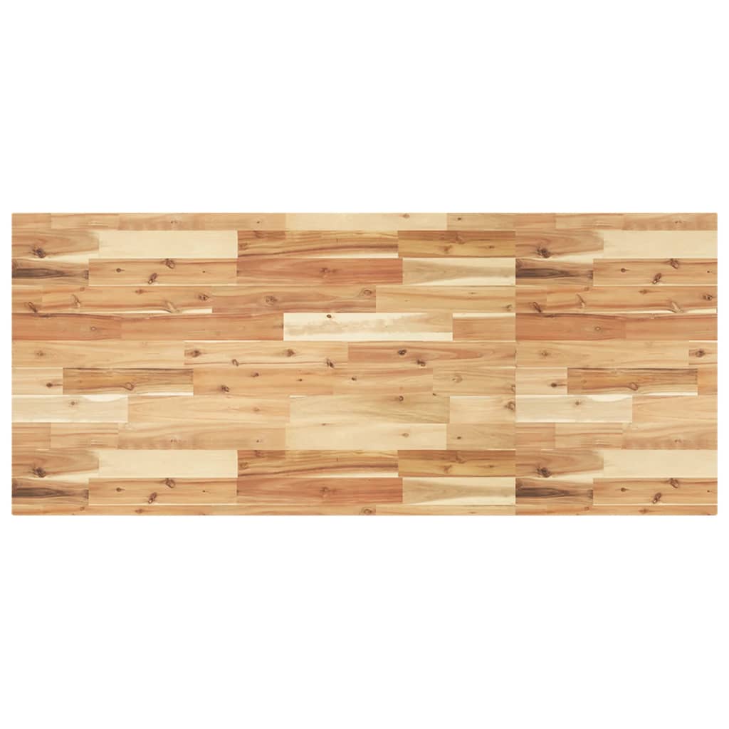 Shelf for washbasin, steel and solid acacia wood