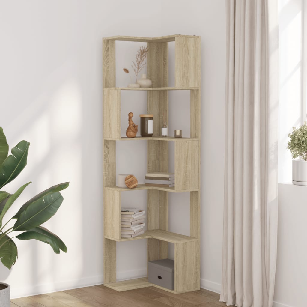 Corner wardrobe, 5-tier, Sonoma oak, 50x50x179cm, wood